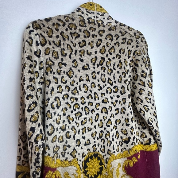 ❗️ NEW Max Sport $368 Maxi Duster Knit Cardigan Fall Colors Size Medium - Picture 11 of 12